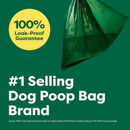 Dog Poop Bags, Guaranteed Leak Proof and Extra Thick Waste Bag Refill Rolls for Dogs, Lavender Scented, 120 Count