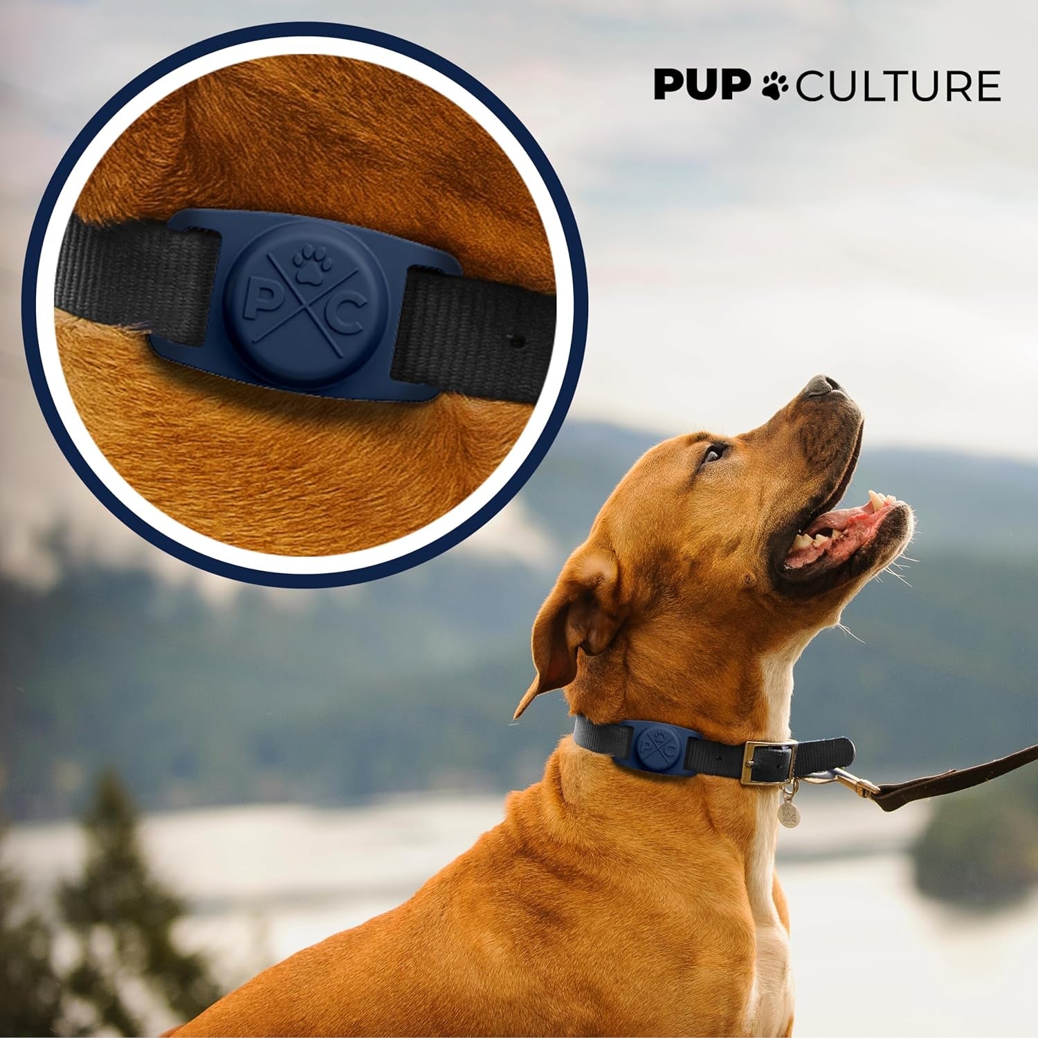 Airtag Dog Collar | Durable & Protective Dog Airtag Holder - Track Your Pet Using Apple Airtag Technology - Dog Collar Airtag Holder -For Dogs and Cats